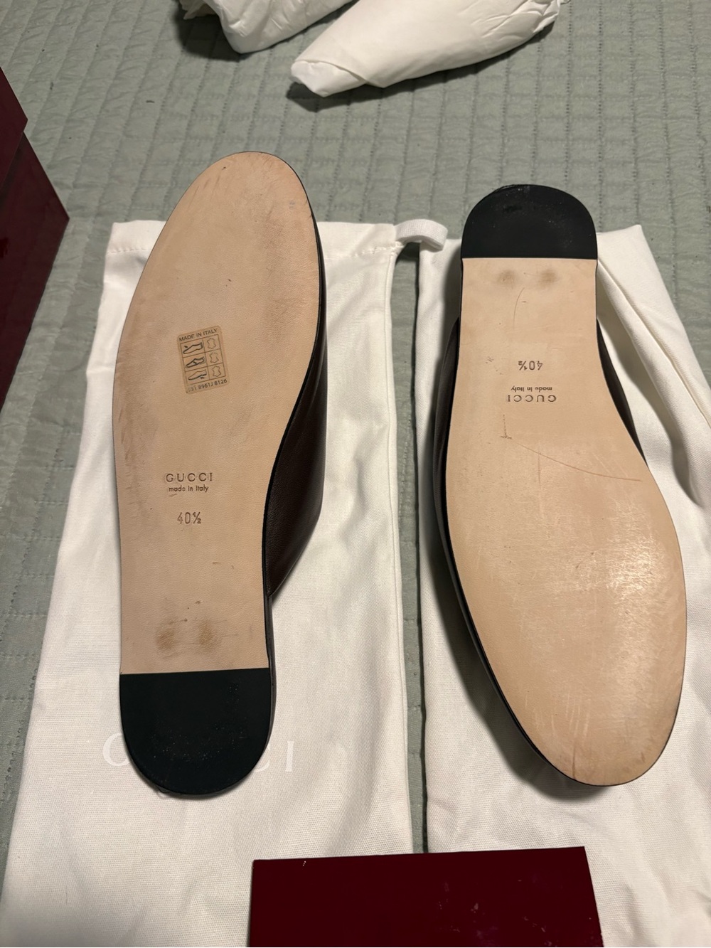 GucciBrown Leather Horsebit Slip-On Mules size 40/ 10 1/2 fits like a 9 1/2. - Picture 8 of 11
